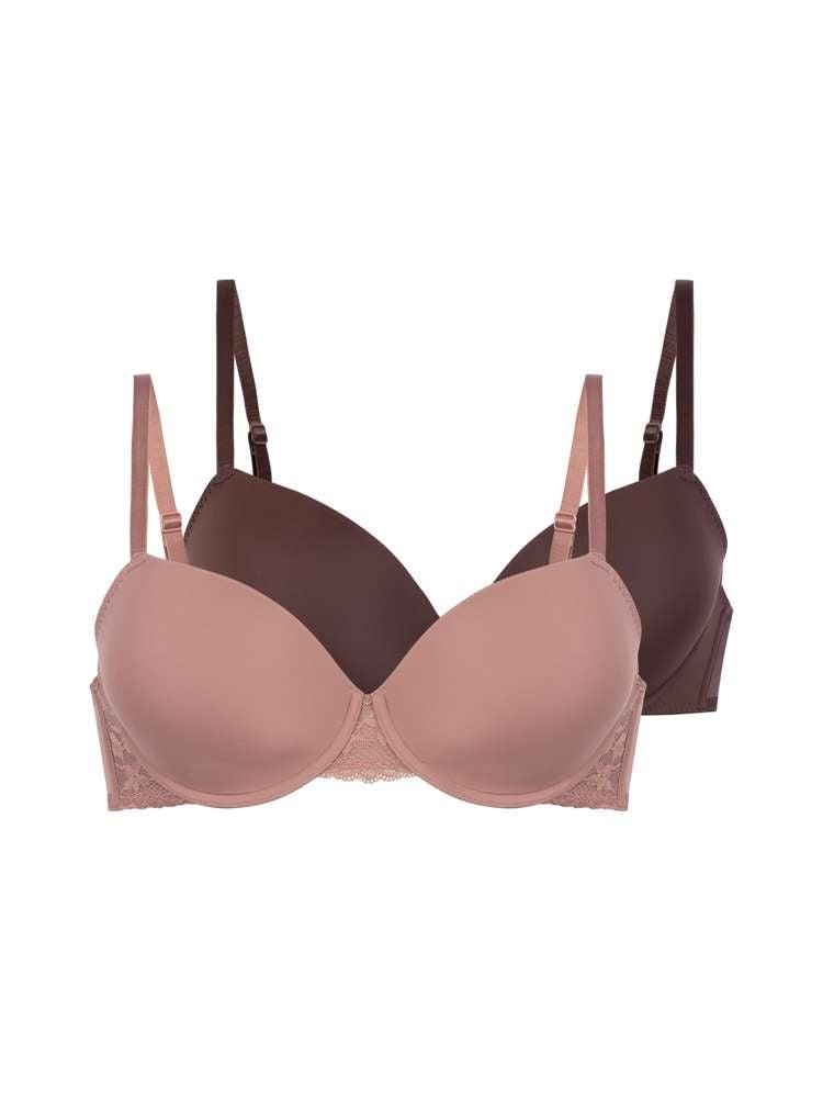 Padded Demi Bra - 2 Pack (95, F)
