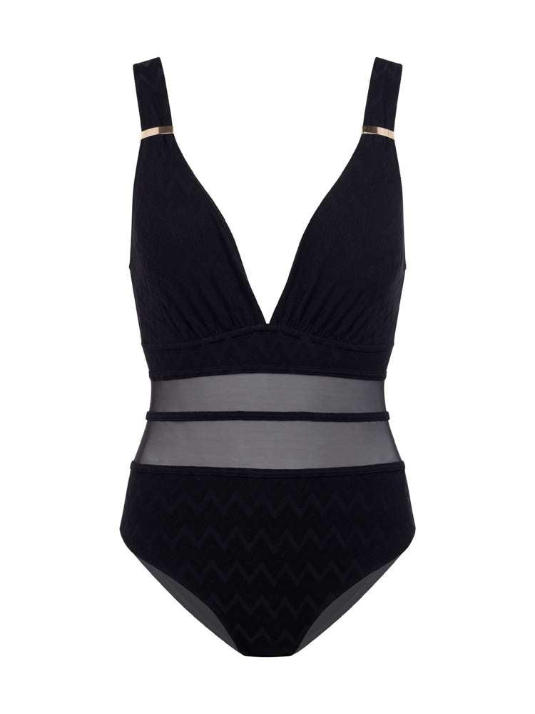 EIVISSA ONE PIECE SWIMSUIT BLACK (XXXXL)